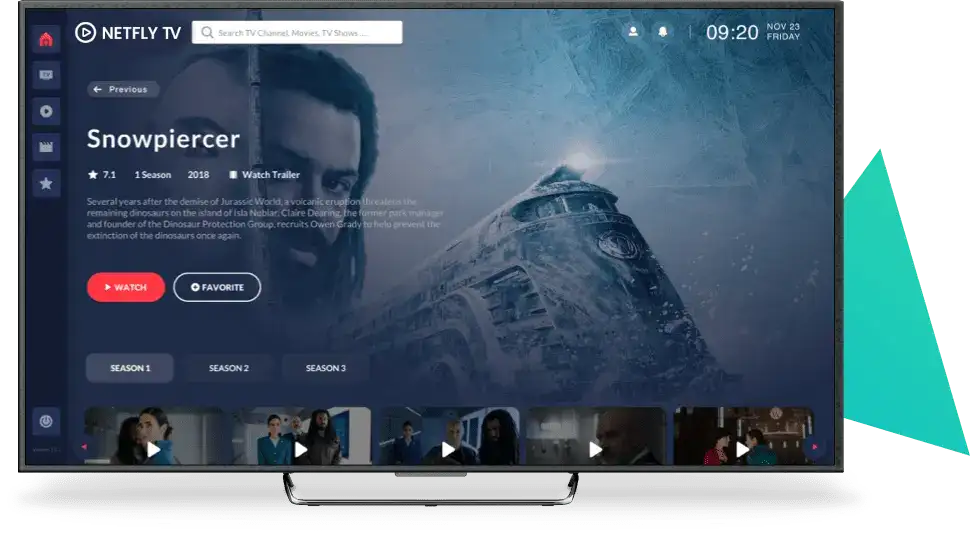 Netfly TV movies and series library